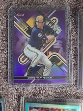 2022 Topps Finest - Christian Yelich #66 Purple Refractor /250 And More