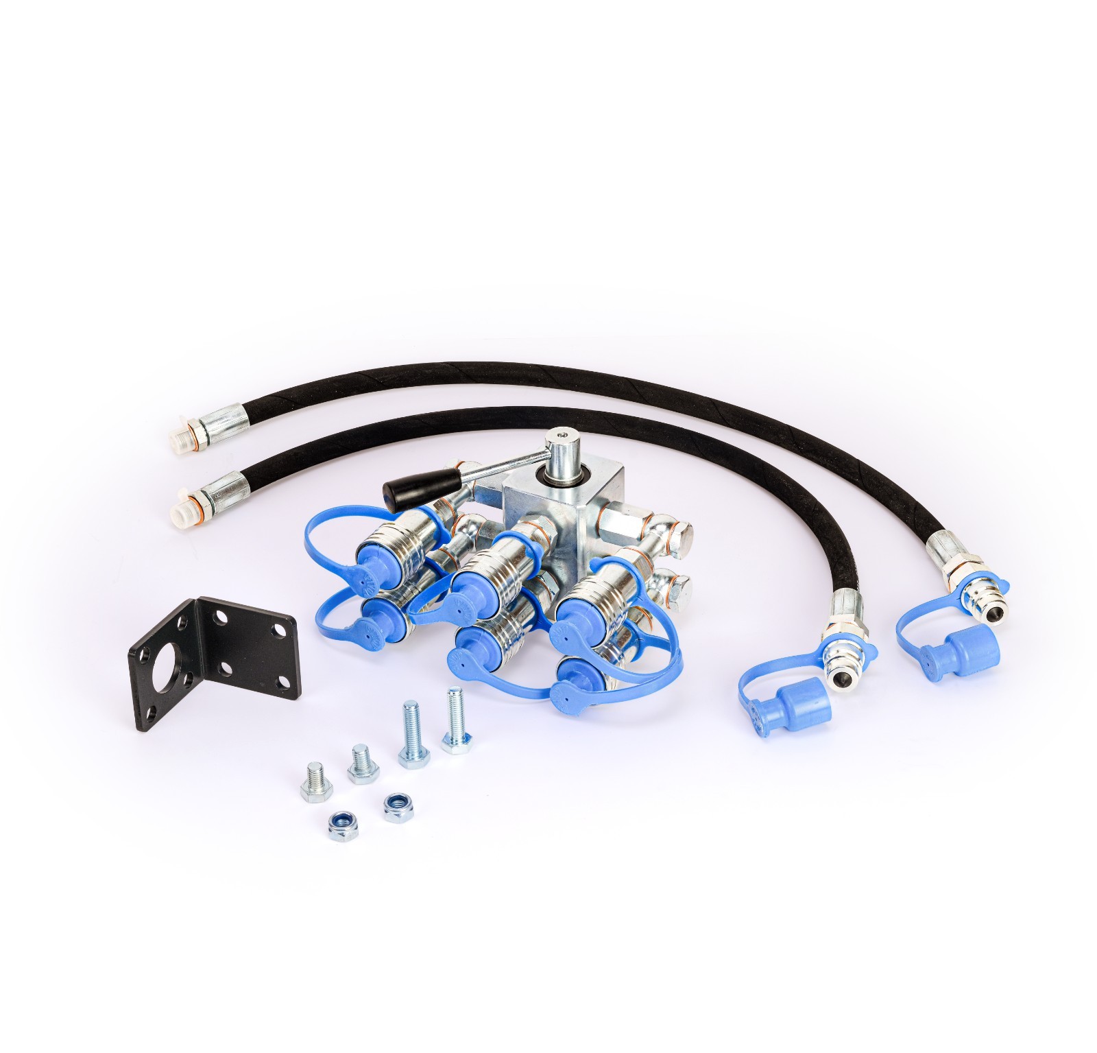 Tractor Hydraulic Remote 8 Port Diverter Valve Manual,2 into 6 ports, Multiplier