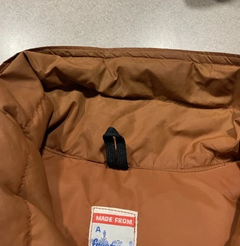 Vintage Frostline Kit Mens Large Burnt Orange Nylon Puffer Down Vest Rancher image 14