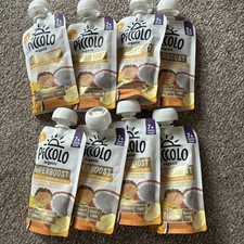 Piccolo Organic Superboost banana coconut passion fruit apple mango 100g x8 Pack