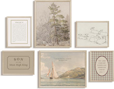 Vintage Christian Nursery Wall Art - Bible Verse Decor for Baby Boys 8x10
