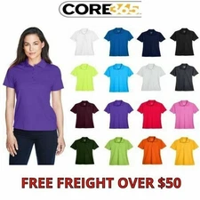 Core365 Womens Origin Short Sleeve Performance Piqué Polo 16 colors XS-3XL 78181
