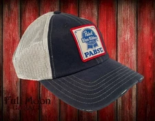 New Pabst Blue Ribbon Beer Vintage Men's Trucker Snapback Cap Hat