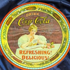 Coca-Cola 75th Anniversary Commemorative Tray 1977 Multicolor Soda Advertising