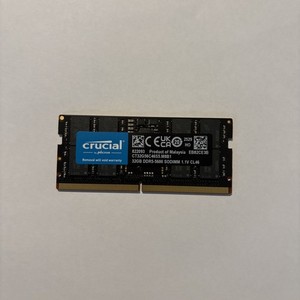 Crucial 32GB (1x32GB) RAM DDR5 5600MHz CL46 SODIMM CT32G56C46S5.M8B1