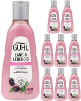 10X Guhl Lang & Lebendig 250Ml | Shampoo Aufbau Mit Brombeere & MandelöL