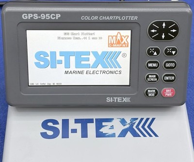 Si-Tex GPS-95CP GPS Chartplotter Display & Cover; Fully Tested & Working