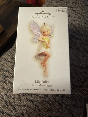 Hallmark Fairy Ornaments - Lily Fairy, Pansy Fairy, Rose Fairy, Poinsettia Fairy