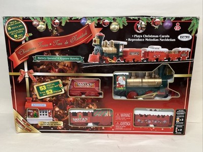 NEW EZTEC Santa Express Christmas Train Set 53 Piece Remote Control With Box