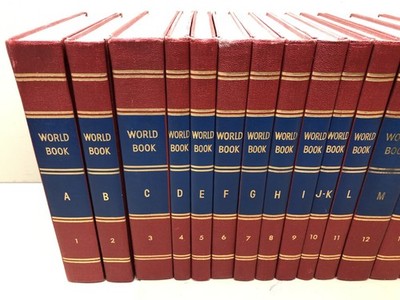 Vintage The World Book Encyclopedia 20 Volumes 1960 Red Complete