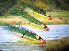3 V Fly 1 Inch Brass Eternal Optomist Rh JC Salmon Tube Flies & Trebles