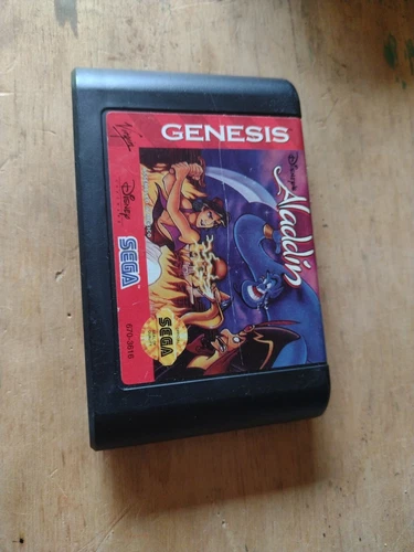 Sega Genesis - Disney's Aladdin Disney Video Game Grn