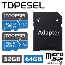 32/64GB Micro SD Card SDXC Class 10 Memory Card TF Card for Camera/Phone/Galaxy