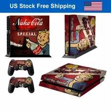Protector Cover Sticker Decal Set for PS4 Playstation 4 Console & 2 Controllers