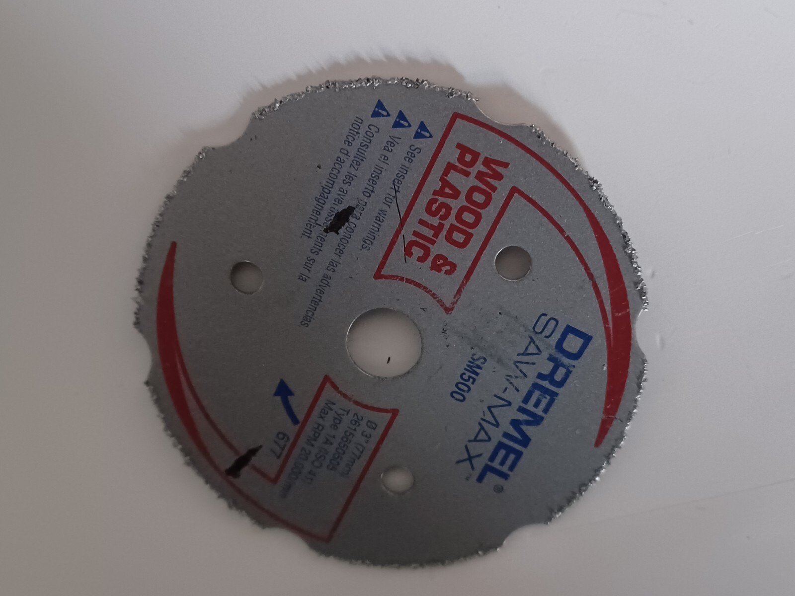 Dremel SawMax SM500 3” Wood/Plastic Carbide Cutting Wheel Blade