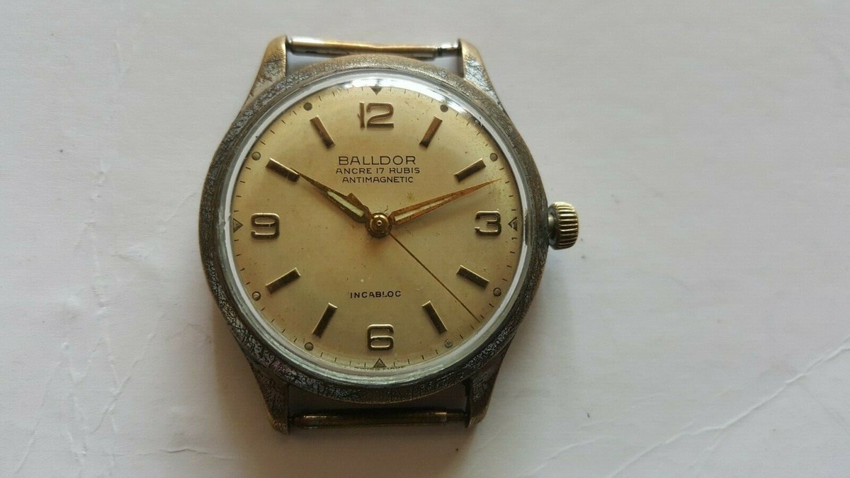 VINTAGE swiss made BALLDOR ANCRE watch 17 rubis jewels incabloc