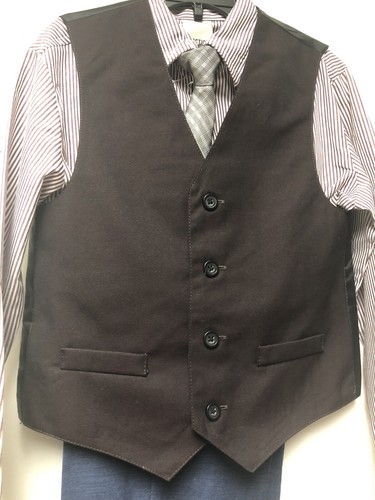 Reaction Kenneth Cole Boys Size 7 Outfit 4 Piece Pants Vest Shirt NWT $58.00 - Picture 4 of 6