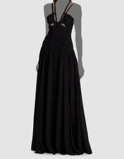 $1095 Ulla Johnson Women's Black Silk Anya Cut-Out Gown Dress Size 12