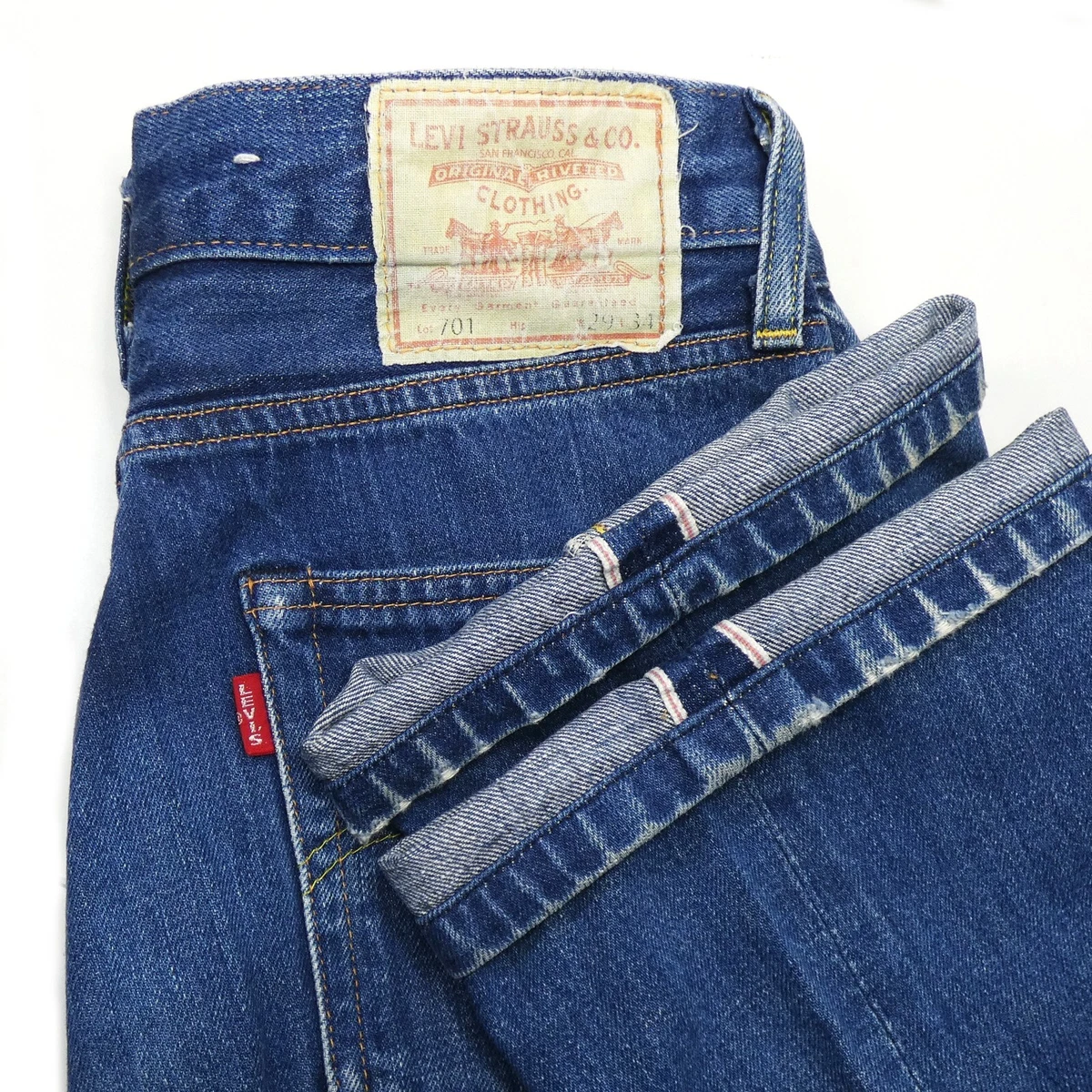 Levi's Big E Vintage Women's 1950'S 701 Blue Jeans LVC Repro Size 29