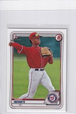 2020 BOWMAN DRAFT 1ST RC SAMMY INFANTE WASHINGTON NATIONALS FIRST ROOKIE B7305