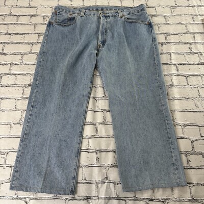 Levi's 501 XX Jeans Mens 40x25 Blue Medium Wash Button Fly