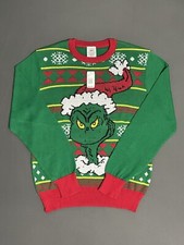 New The Grinch Dr. Seuss Ugly Christmas Sweater CHL109 Men s Size Medium RARE