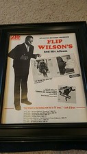 Flip Wilson Atlantic Records Rare Original Promo Poster Ad Framed! 