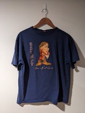 Vintage Y2K Disney Grumpy Seven Dwarfs Blue Large T-Shirt
