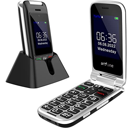 artfone Cellulare per Anziani C10 GSM Telefono per Anziani a Conchiglia (t5z)