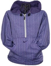 VTG 90s Y2K Nike Womens Sz Small Blue Half Zip Pullover Track Jacket Reversible