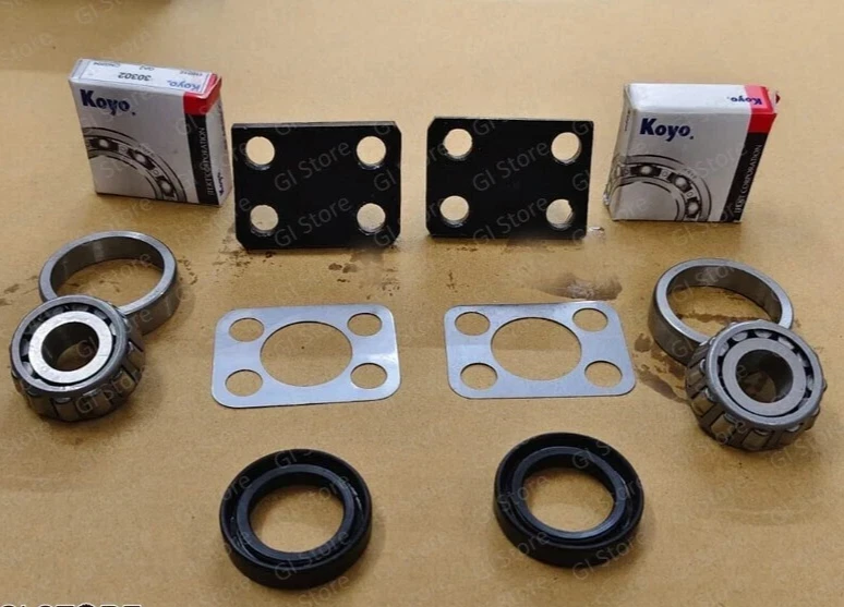 Tornillo de nudillo Suzuki Samurai SJ + cojinete + junta - para una rueda - izquierda o derecha Foto 3 de 4