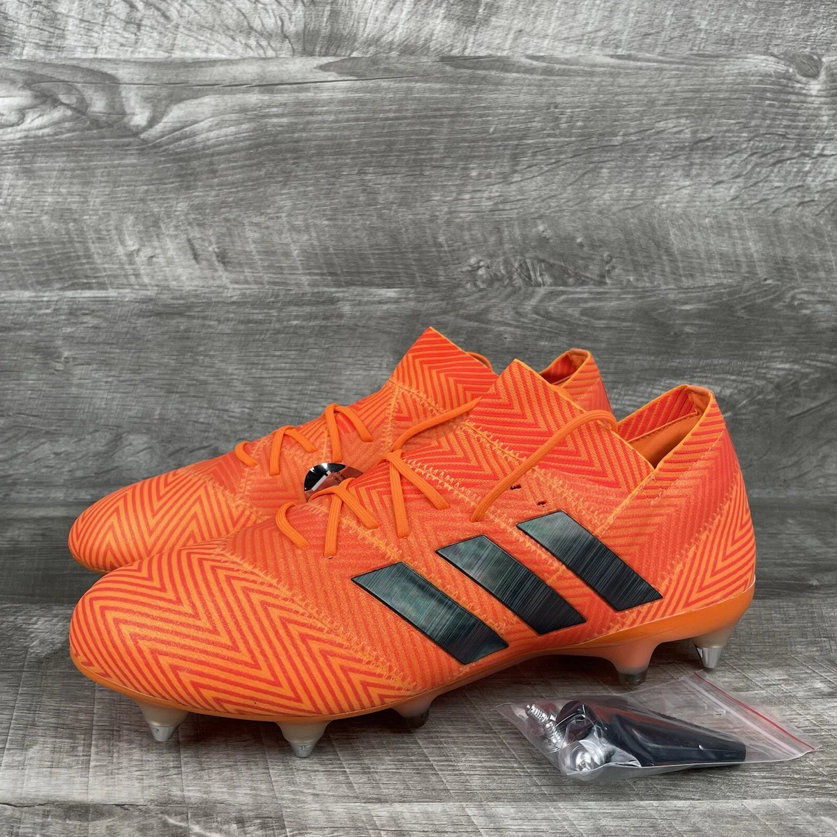 Great Barrier Reef fysiek het winkelcentrum Adidas Nemeziz 18.1 SG Mens Size 10 Orange Black Soccer Cleats Messi DB2086  | eBay