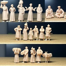 3D Printed 1/72/48 Middle East civilian 17-person Group Uncolored Finished Model