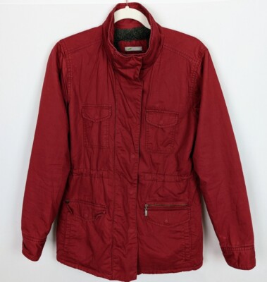 Horny Toad Fleeced Lined Ghost Rider Utility Cargo Jacket Coat Organic Cotton S