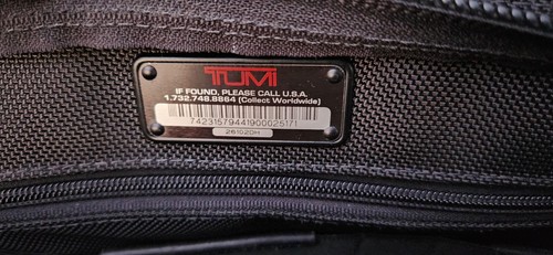 Tumi Alpha 26102DH Ballistic Rolling Carry On Laptop Briefcase Nice! - Picture 8 of 8