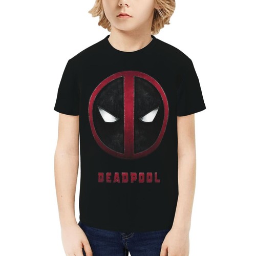 Deadpool Movie Superhero Kids T-Shirts Novelty Casual Short Sleeve Tee Tops Gift - Picture 31 of 45
