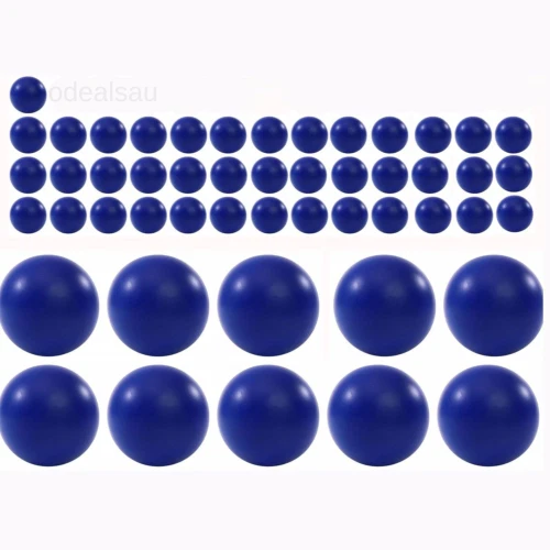 LAMBID 50 X .68 Cal Paintballs Reusable for Training, Caliber 0.68 Cal, blue