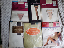 Some Vintage Panty Hose Set Of 6 Various NIB A/B or medium size Assorted