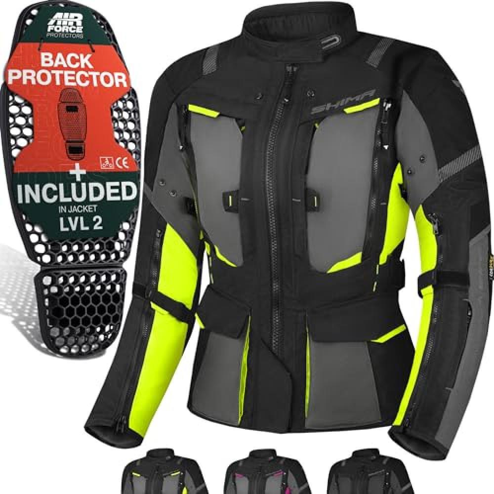 (TG. XXL) SHIMA HERO 2.0 Giacca Moto Donna-Tutte Stagioni Giubbotto Moto Turismo