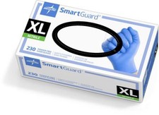 SmartGuard Powder-Free Nitrile Exam Gloves, Size XL, 250/Box, Box of 230