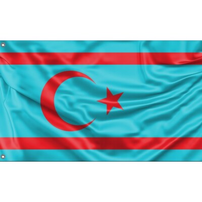 Syrische Turkmenische Flagge I einzigartiges Design, 3x5Ft/90x150 cm, hergestellt in der EU