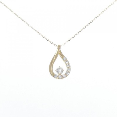 Authentic K18YG Diamond Necklace 0.15CT  #270-003-820-1933