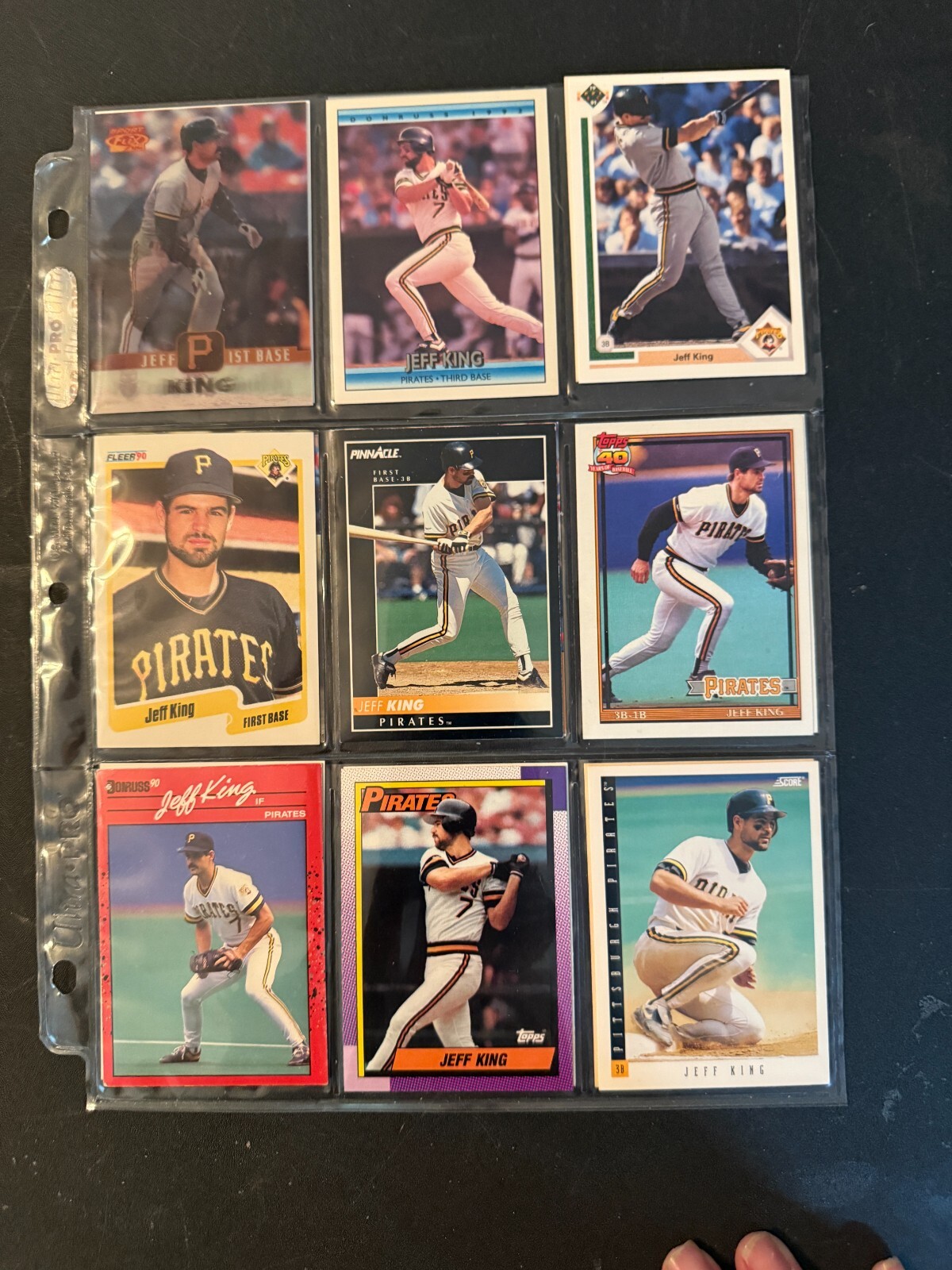 21 Jeff King Baseball Cards (X)