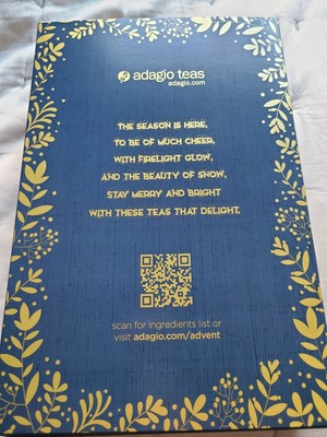 Adiago Tea 2021 advent calendar with tea bags NEW IN BOX! | eBay