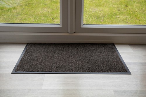 Speckle Brown Luxury Throw Down Entrance Mat 115cm x 175cm - Picture 3 of 3