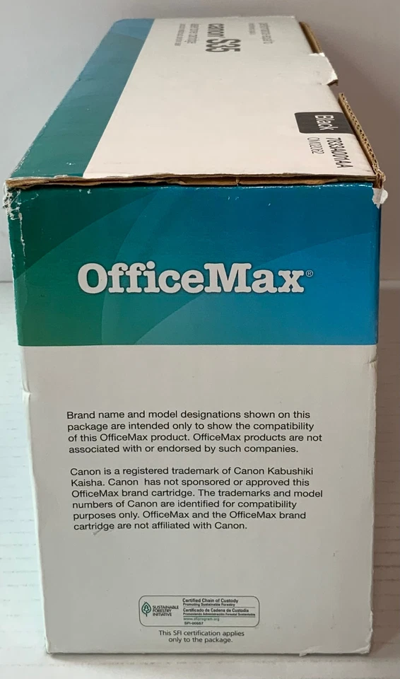 Подлинный оригинальный производитель OfficeMax 7833A001AA (OM02062) черный картридж с тонером - Изображение 2 из 4