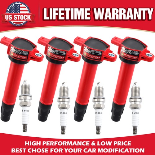 4x Ignition Coil & IRIDIUM Spark Plug Kits for Jeep Compass Chrysler