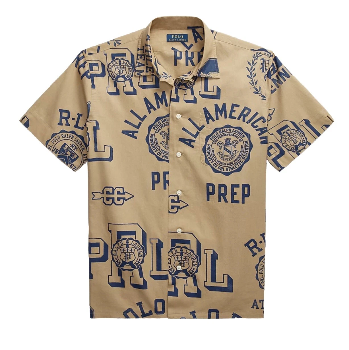 Polo by Ralph Lauren Linen Camp Shirt Size XL American Prep Spellout
Opens in a new window or tab