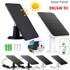 4W 5V Solar Panel for USB Power CCTV Camera Security Cam Battery Charger Outdoor