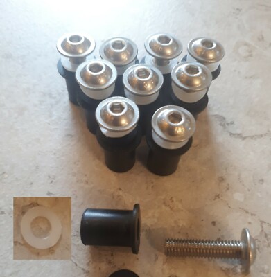 Genuine RAWL Well Nuts 8mm M4, 10mm M5, 13mm M6 Rubber Wall Cavity Wall Fixings
